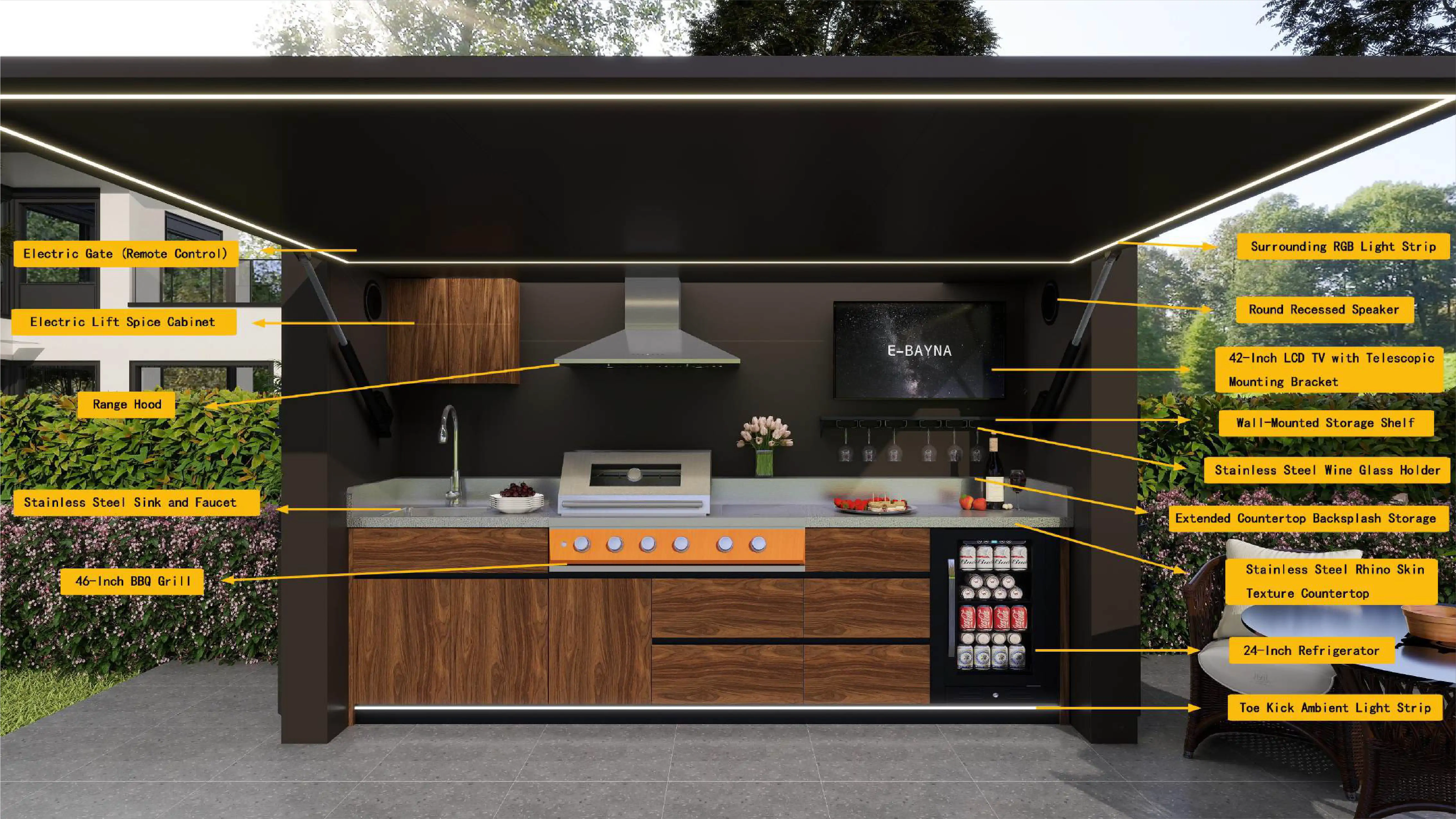 Ultra BBQ Pod spec drawing