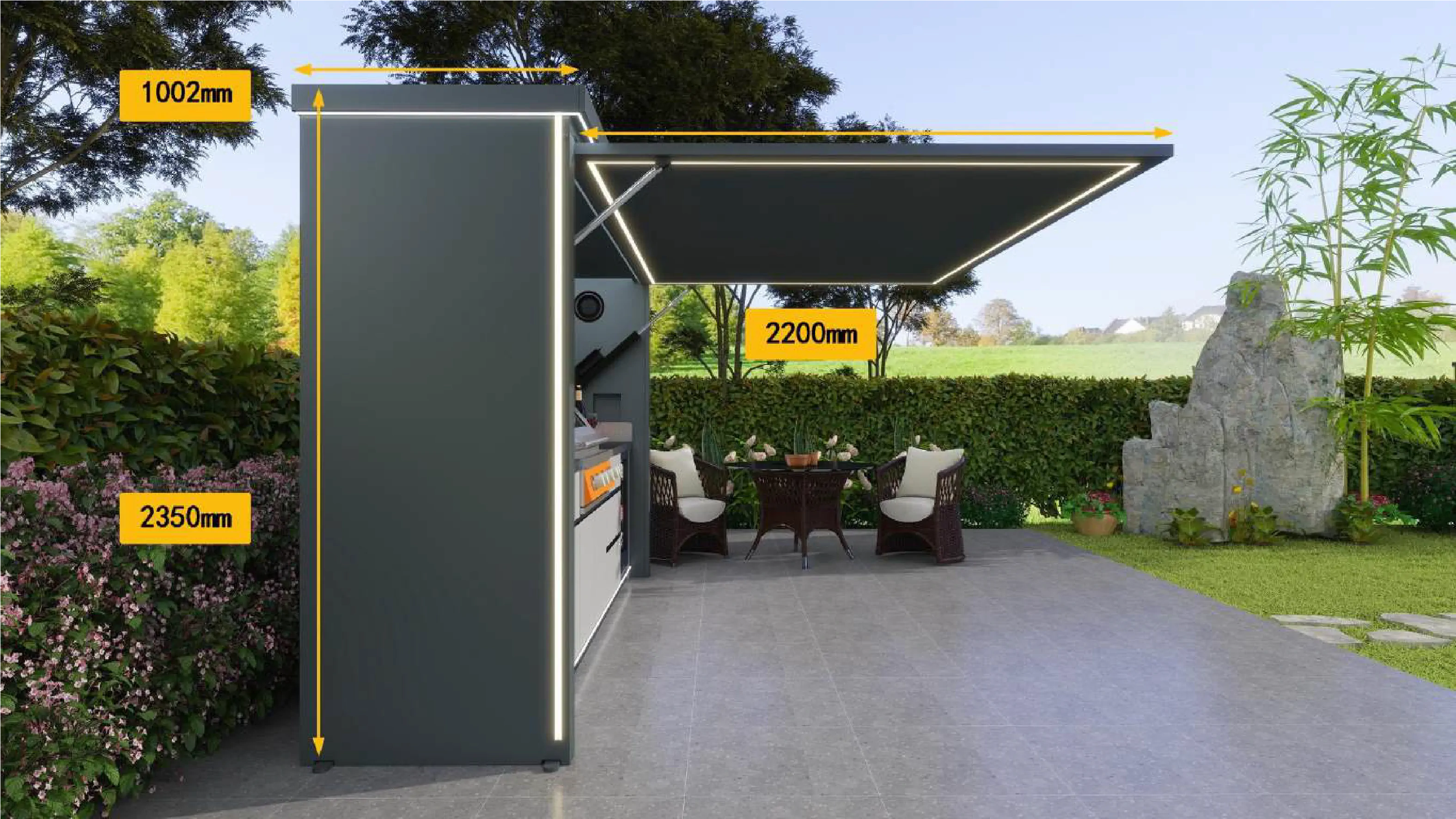 Max BBQ Pod side view