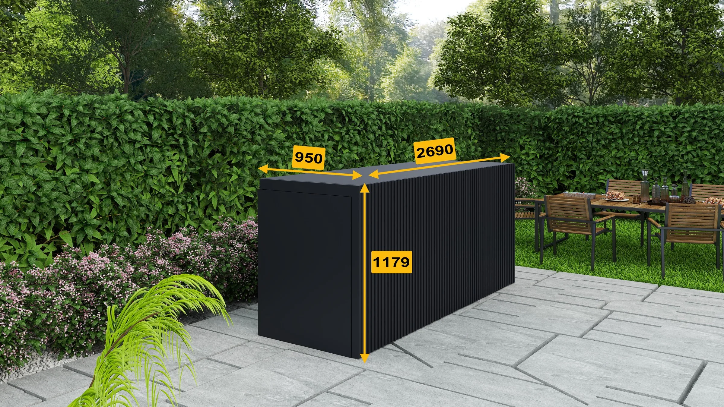 Compact BBQ Pod dimensions