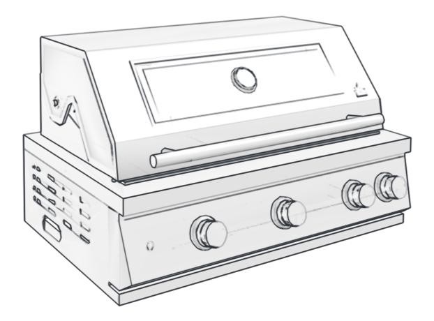 36 Inch Built-In BBQ Grill
