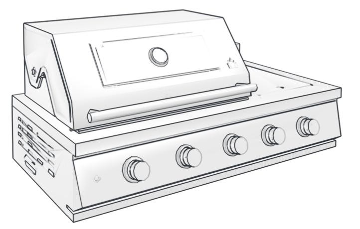 46 Inch Built-In BBQ Grill with Side Wok Burner